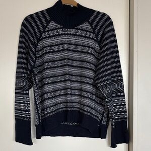 Navy patterned sweater